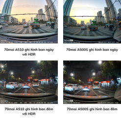 Hình ảnh từ cmera hành trình 70mai A510